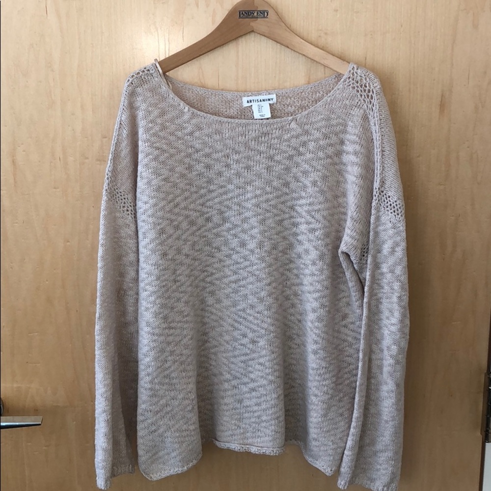cream color, crew neck sweater, in great condition